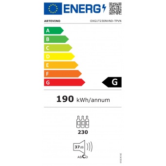 artevino-oxg1t230nvnd-energy-label